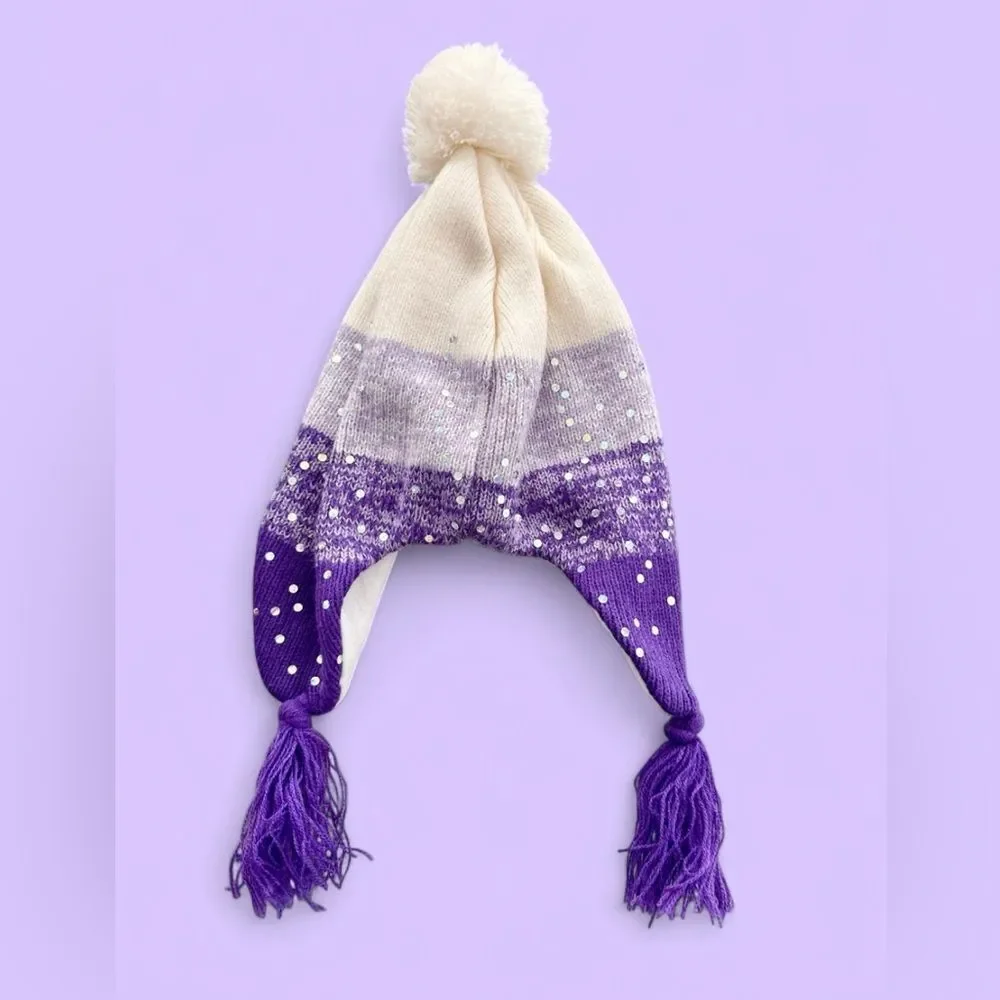 Target Little Girls Hat and Snow Mittens